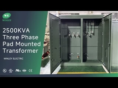 2500Kva tiga fase pad dipasang isolasi Transformer minyak-merendam 480V Untuk 480Y IEEE ANSI C57