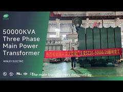 50MVA Transformator Daya Tiga Fase Jenis Minyak Distribusi Transformator Utama 35KV Sampai 10KV 50000KVA