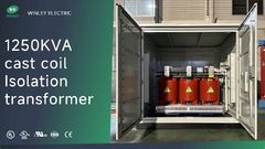 Transformator Tipe Kering Resin Cor 1250Kva Isolasi 480V Standar IEEE ANSI